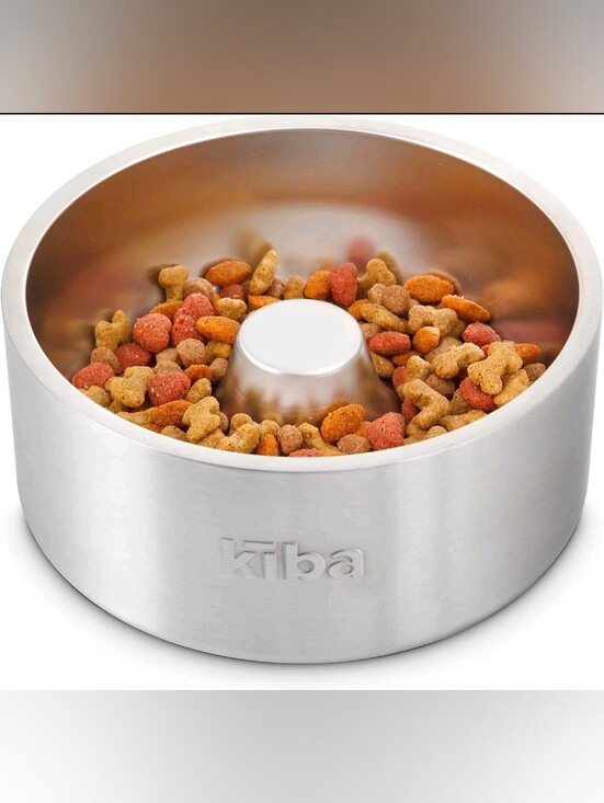 Ozark Trail Other - Ozark Kiba 304 Stainless Steel Slow Feeder Dog Bowl 8" Non-Slip